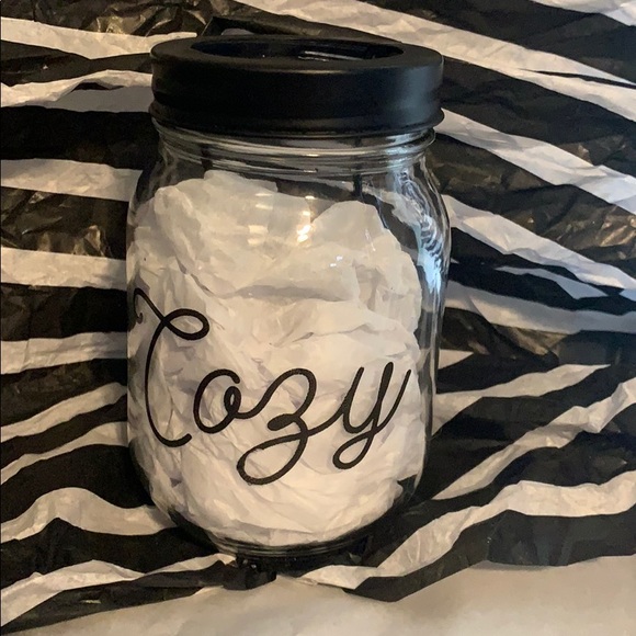 TwoMomsInTheMitten Other - Cozy Mason Jar Candleholder